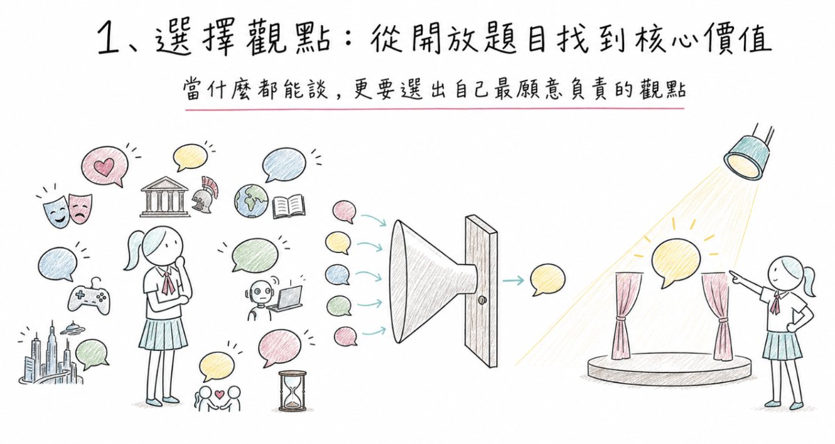 選擇戲劇主軸就像組織建立價值主張