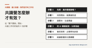 共識營怎麼辦才有效？共創工作坊前後的 6 個步驟